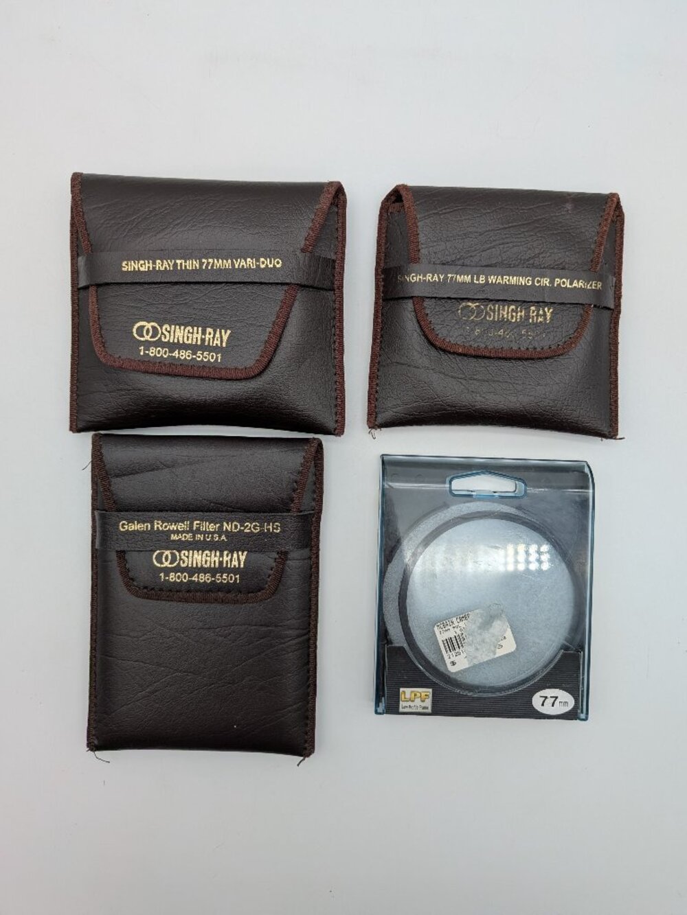 3 Premium Singh-Ray / 1 Calumet 77mm Professional Landscape Filters